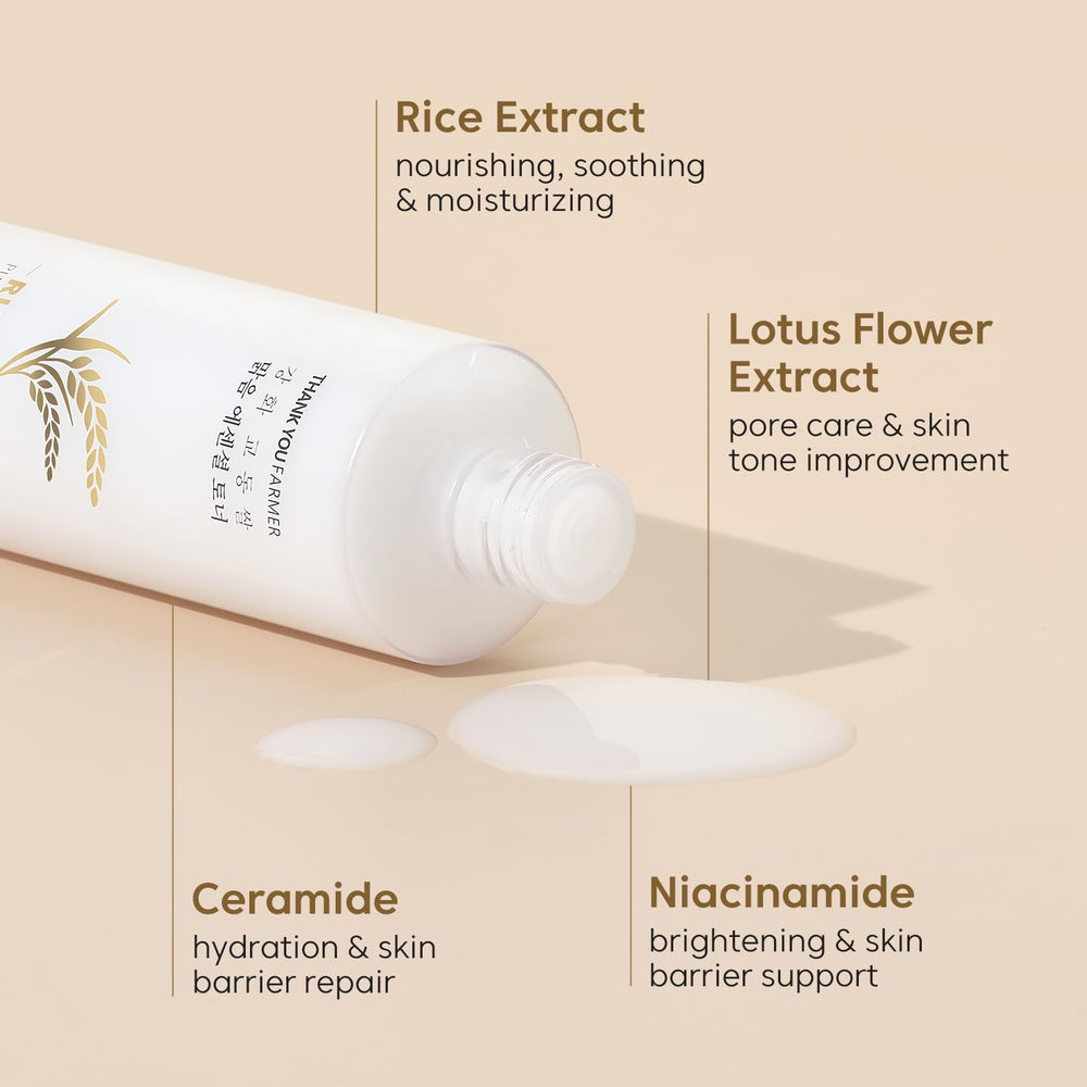 Niacinamida presente en el Rice Pure Toner para claridad suave.