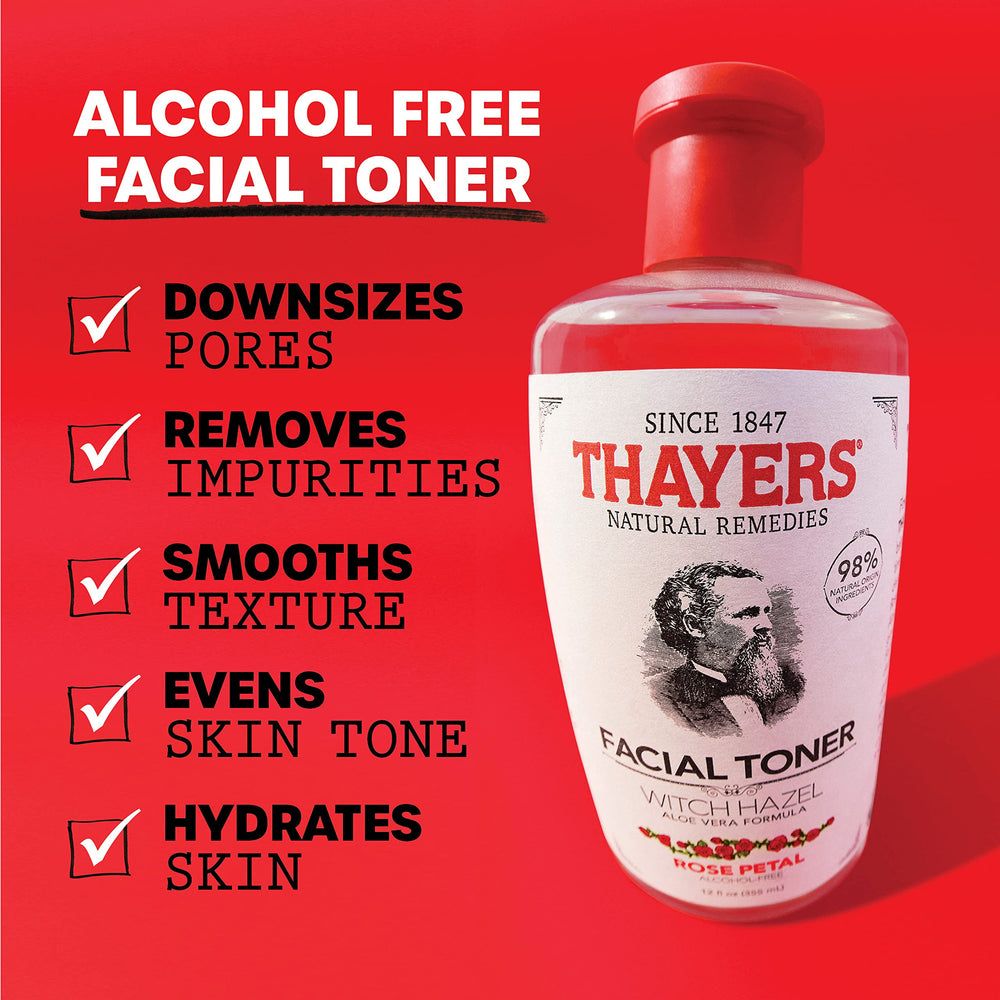 THAYERS aloe vera y hamamelis, ingredientes naturales para hidratación calmante.