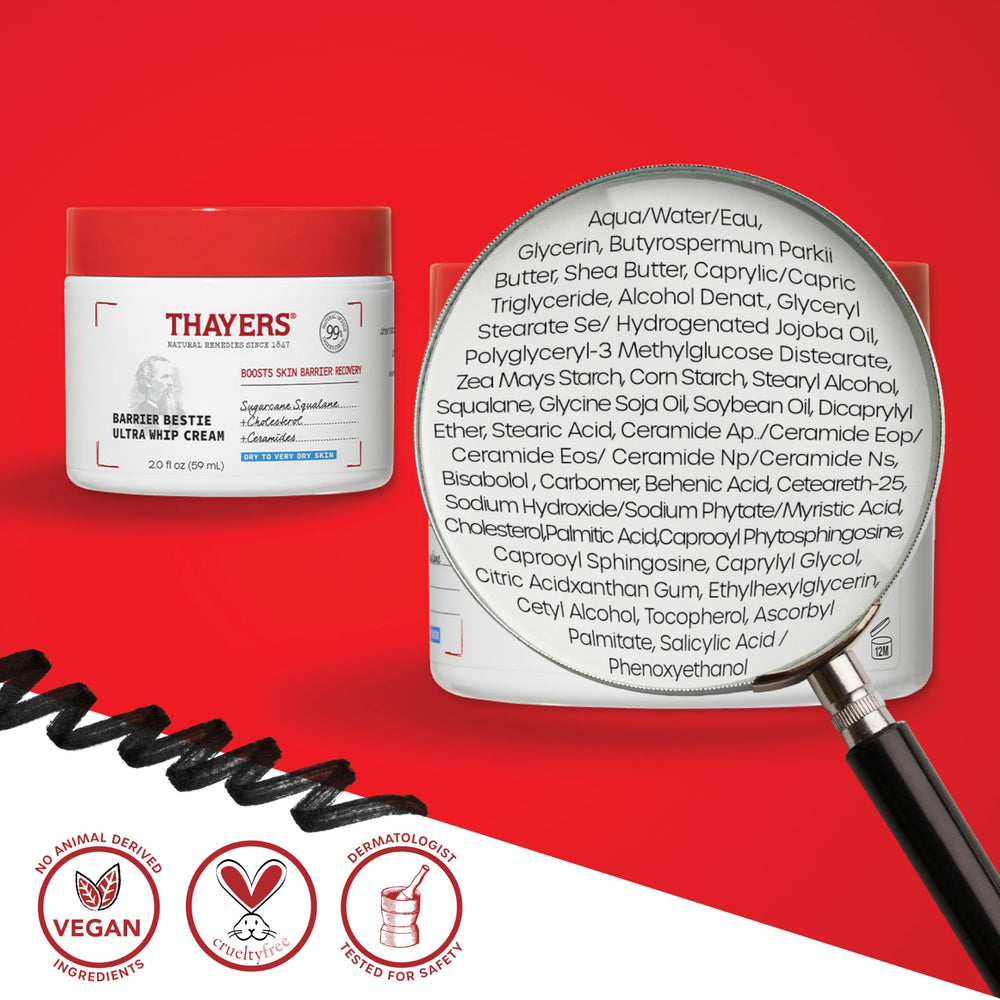 THAYERS Barrier Bestie probada dermatológicamente para uso diario.