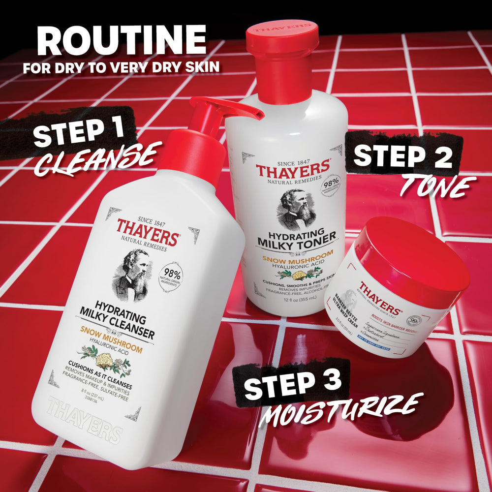 Producto libre de crueldad THAYERS para cuidado diario de piel seca.