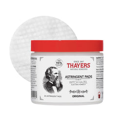 THAYERS discos astrigentes hamamelis aloe vera para limpiar y equilibrar la piel.