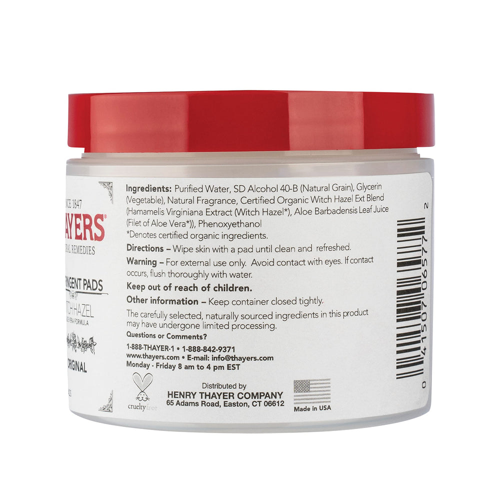 THAYERS equilibrio de pH ayuda a mantener la piel fresca y cómoda.