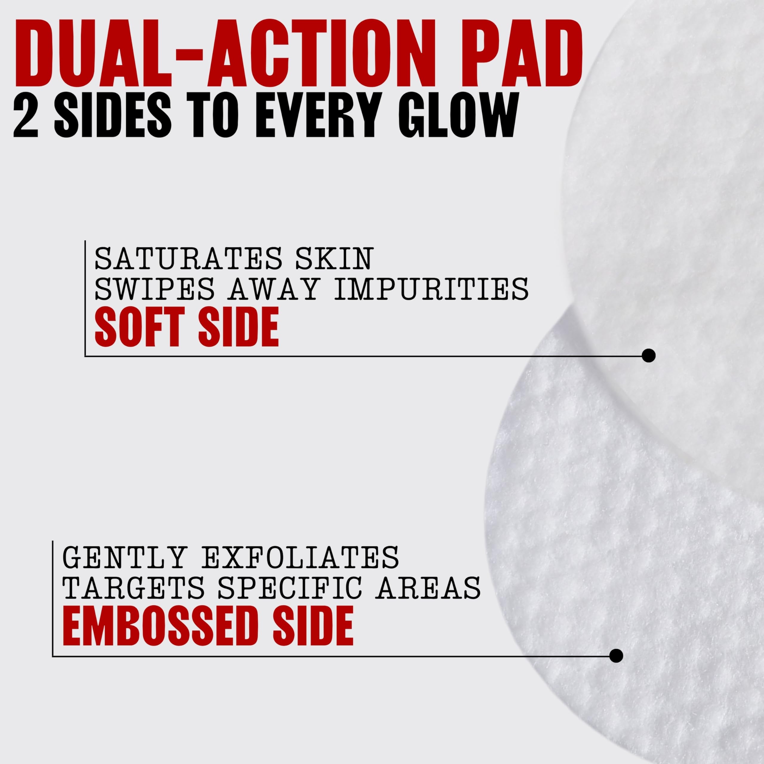 Thayers Exfoliating 2% AHA Pad, textura suave, prepara la piel para el maquillaje.