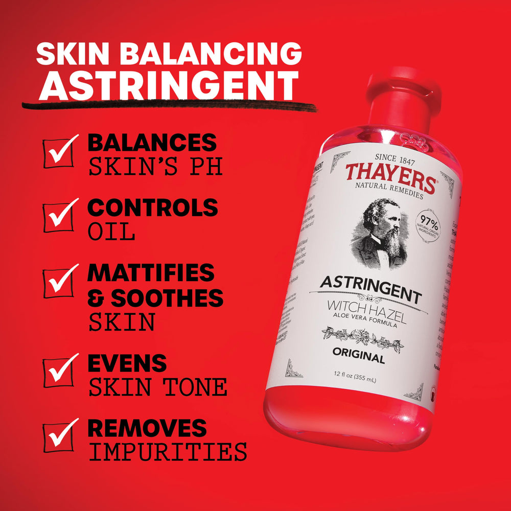 THAYERS hamamelis etiqueta clara transmite tradición y pureza