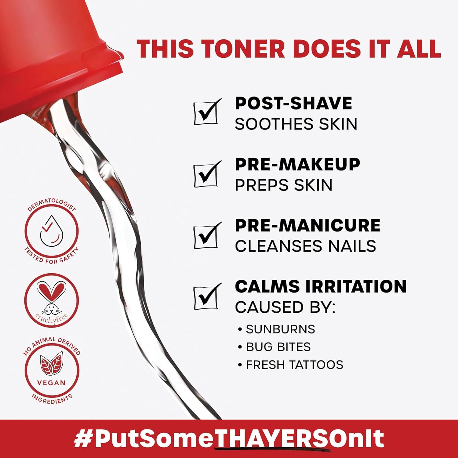 THAYERS hydration balance visual suggests balanced moisture through daily use.