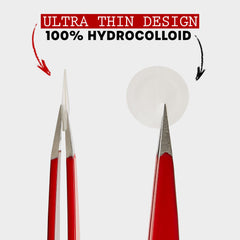 Patch with beveled edge blending into skin for seamless wear.