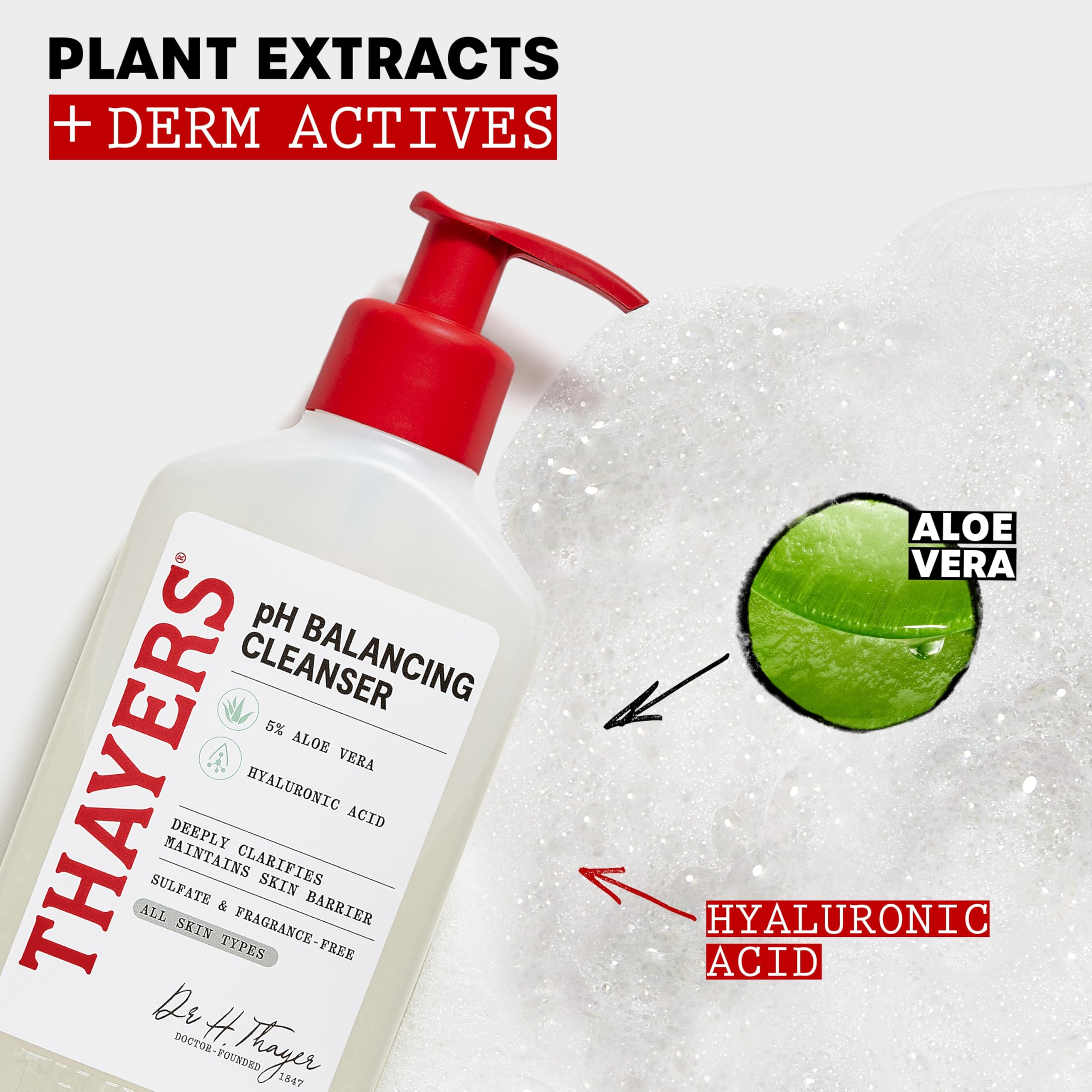 Etiqueta sin fragancia de THAYERS apta para piel sensible