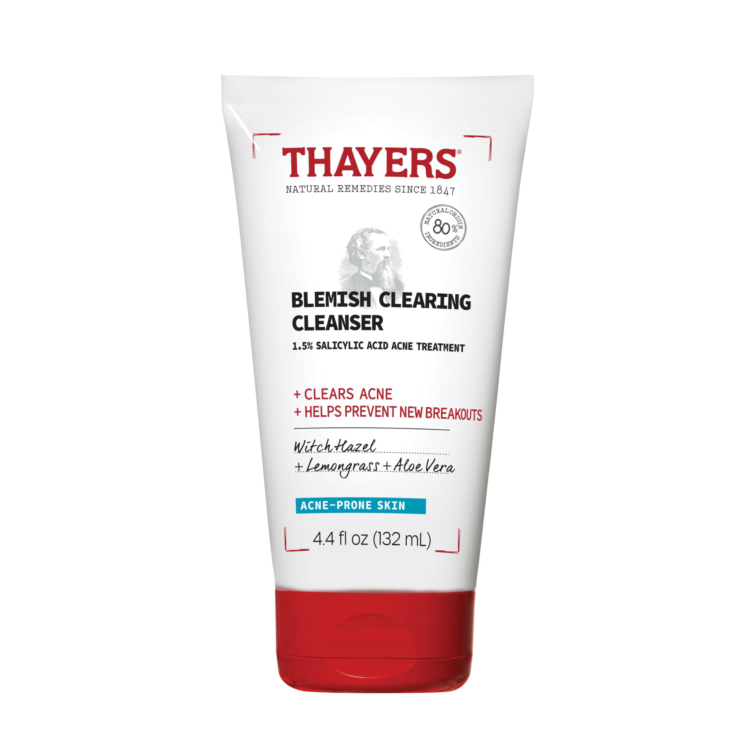 THAYERS limpiador para imperfecciones en botella, deja la piel limpia y fresca.