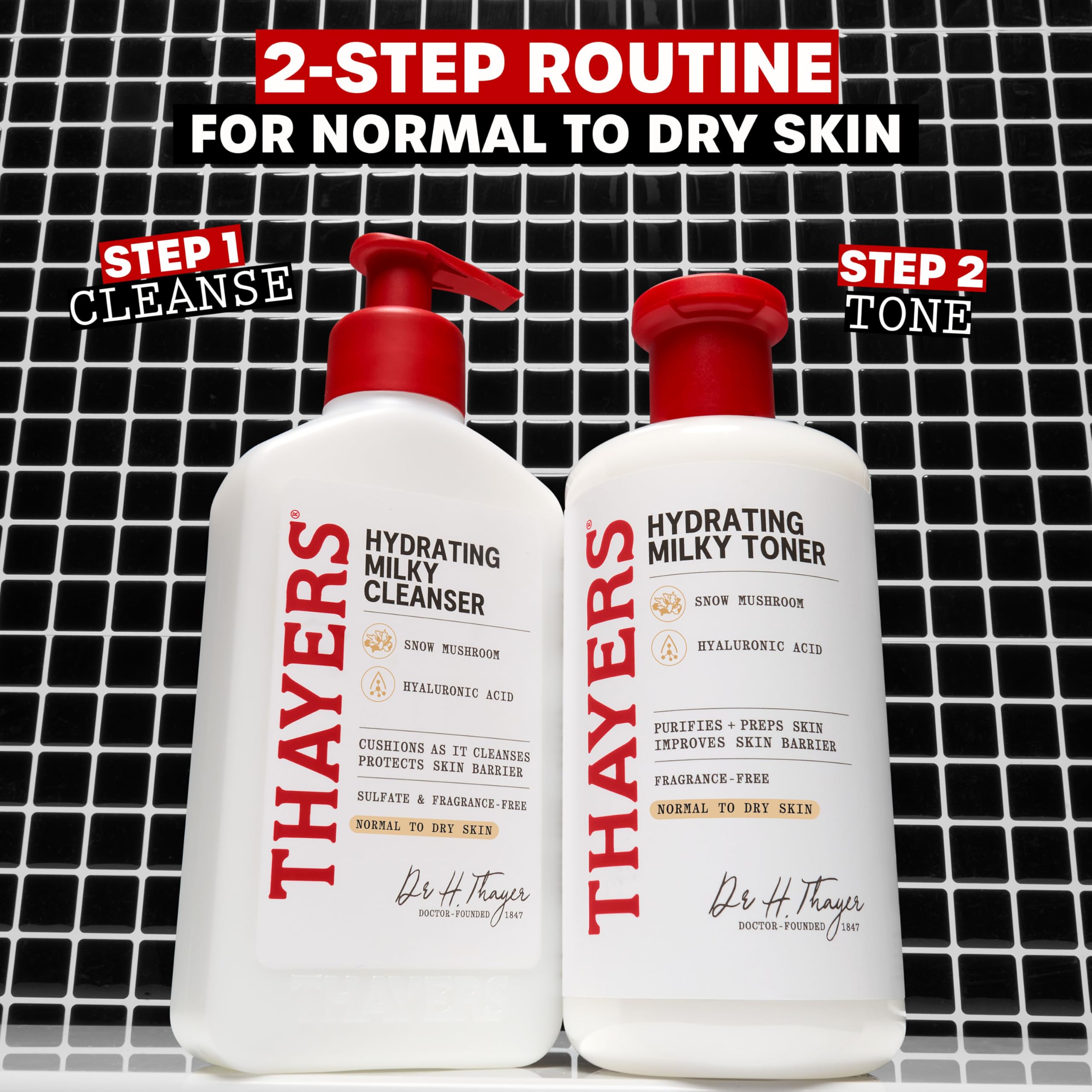 Espuma sedosa de Thayers Milky Hydrating Cleanser limpia sin resecar la piel