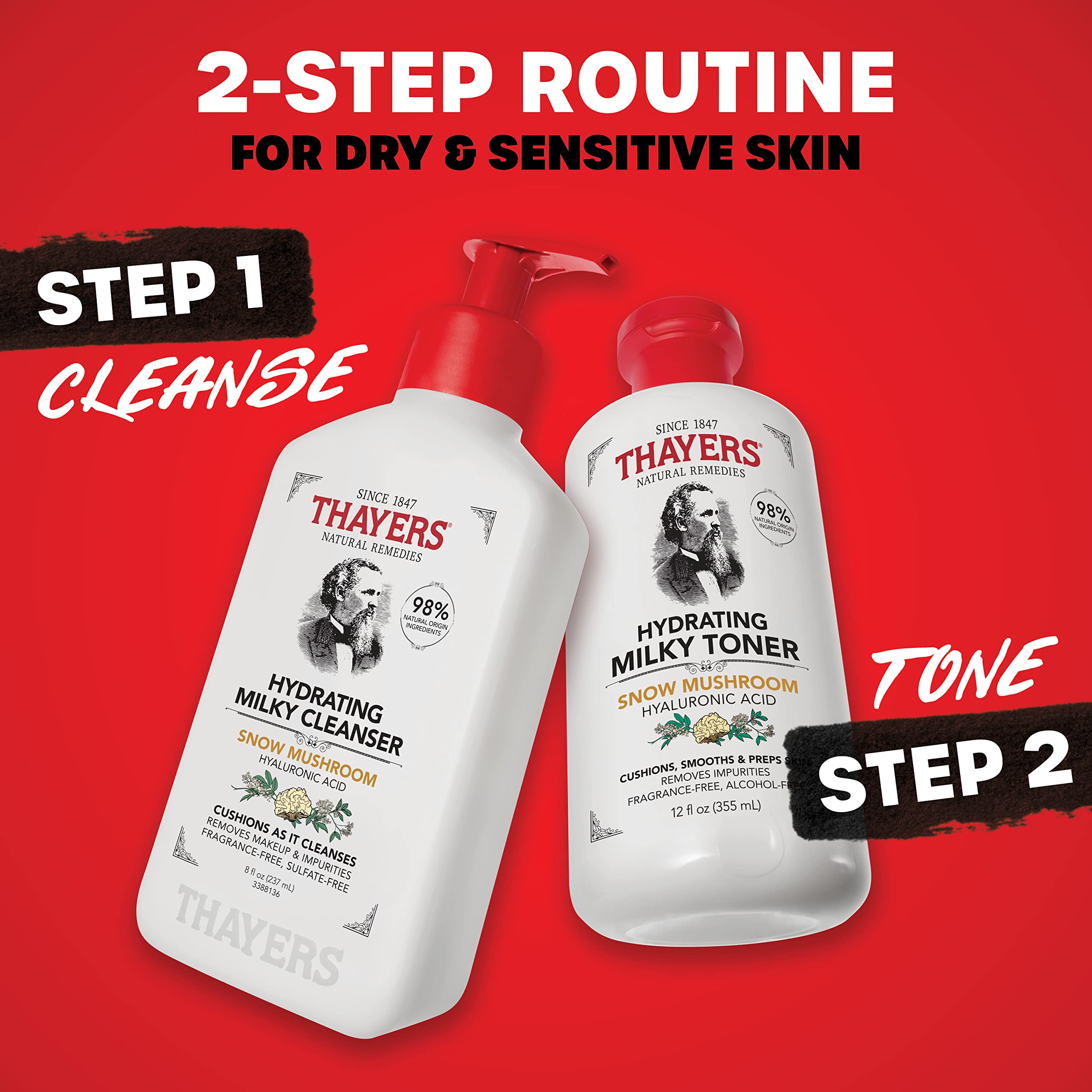 THAYERS Milky Toner recyclable packaging highlights eco-conscious design