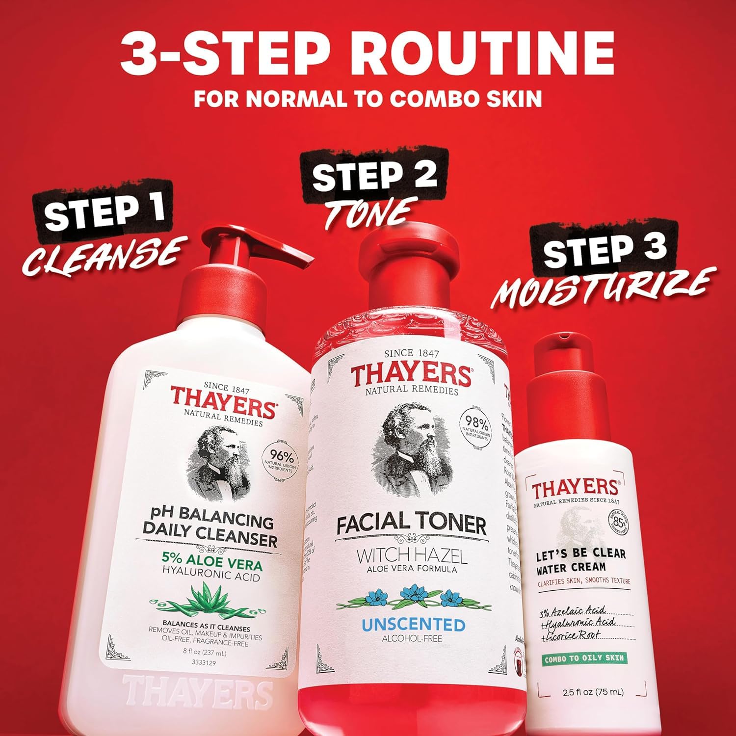 THAYERS two-pack display emphasizes value and convenience.