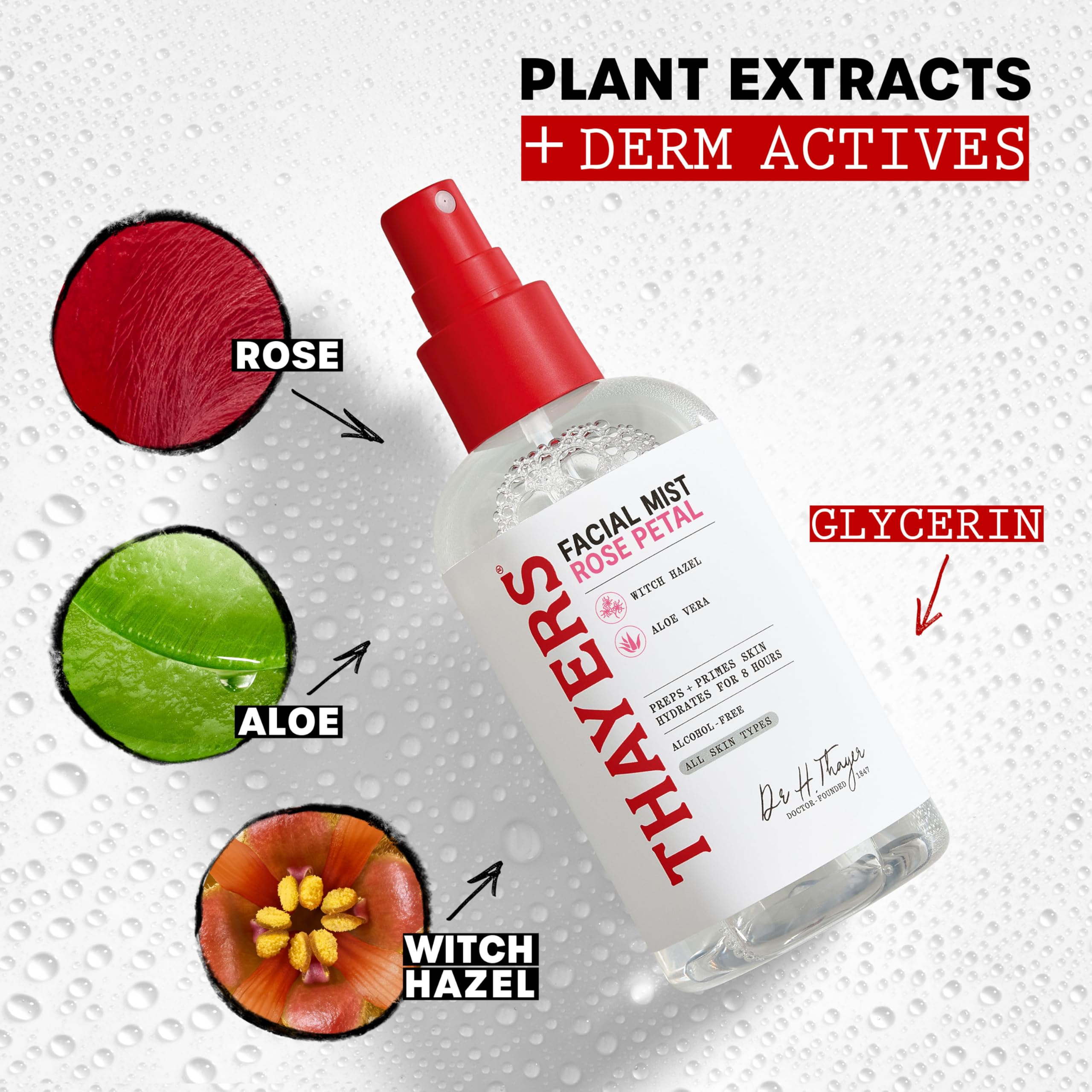 THAYERS aplicación rápida ideal para pre maquillaje y retoques diarios.