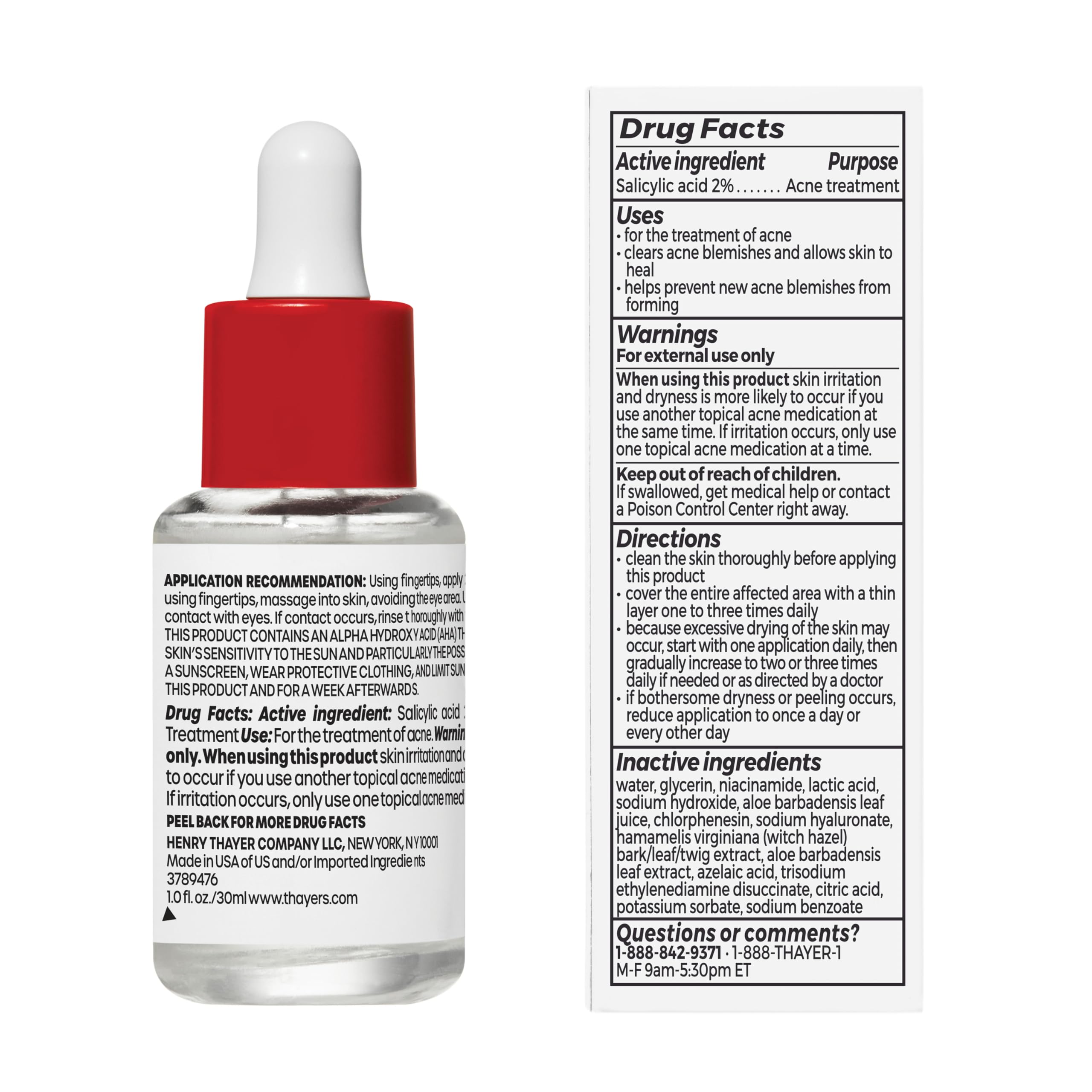 Envase de Thayers con hamamelis natural para sensación suave y refrescante