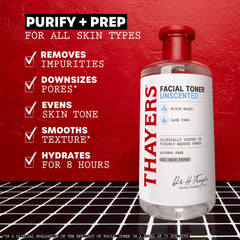 THAYERS tonico con aloe vera, equilibra la piel tras la limpieza