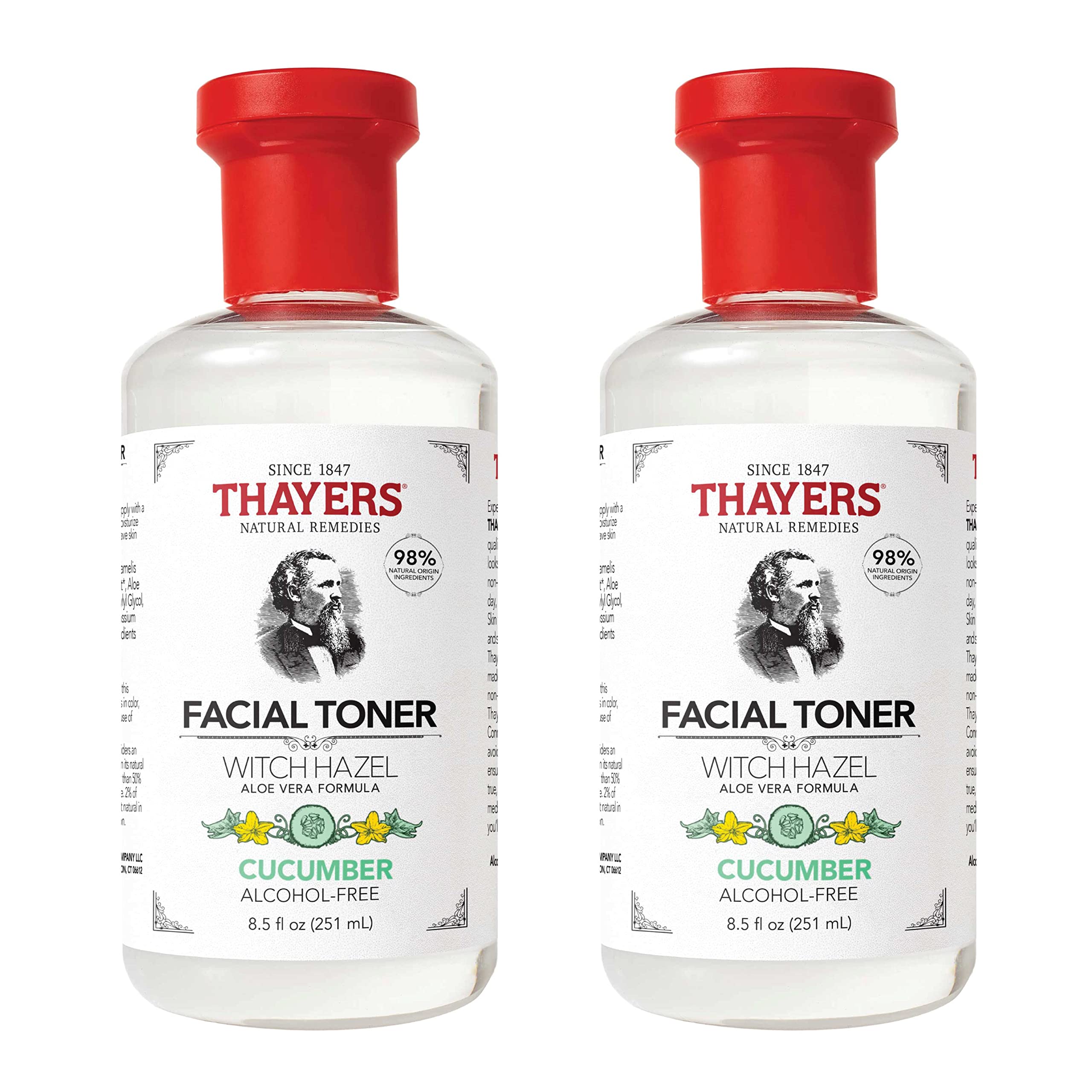 Tonico Thayers pepino sin alcohol, ideal para equilibrar la piel.