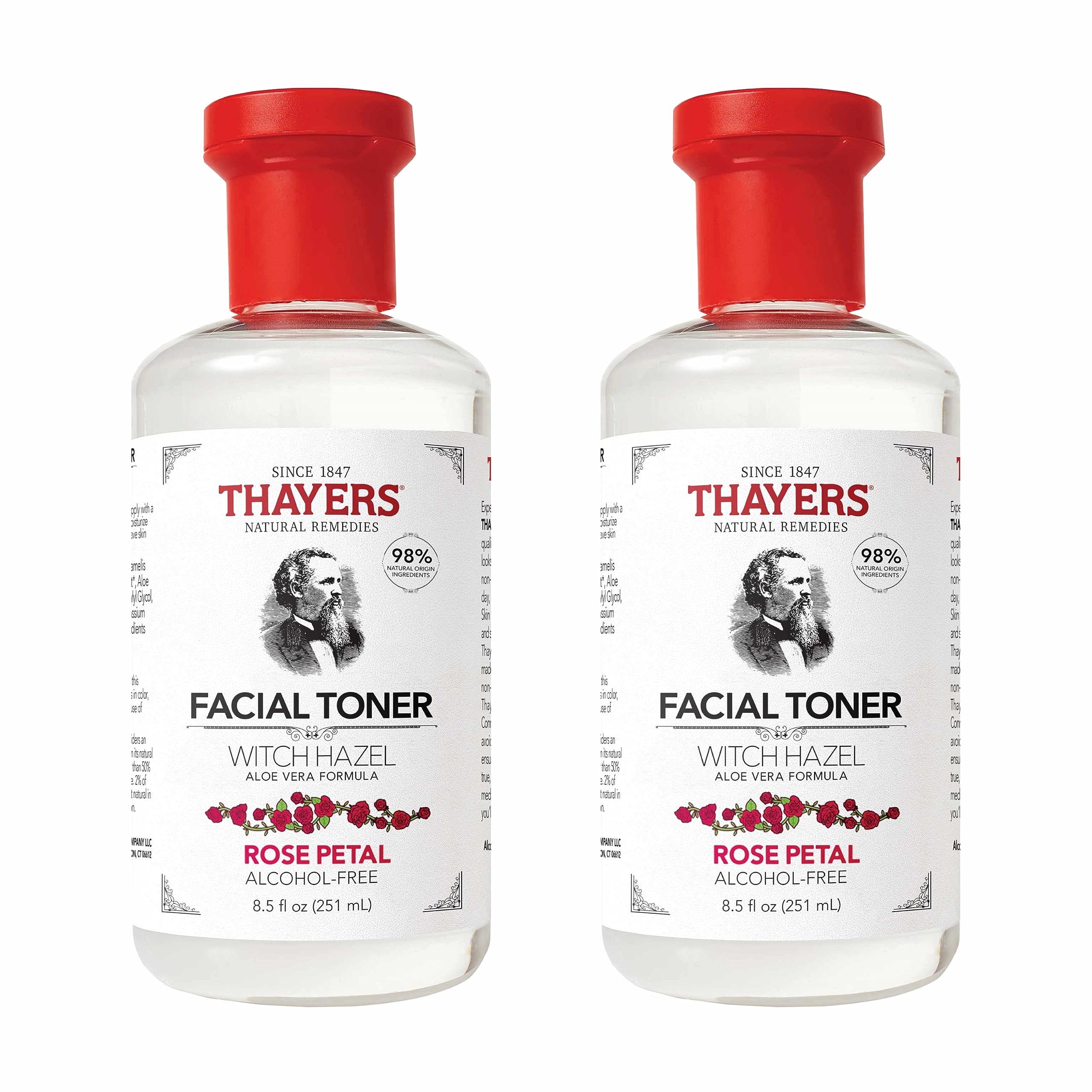THAYERS tonico rosas y aloe en botella; hidrata y equilibra la piel