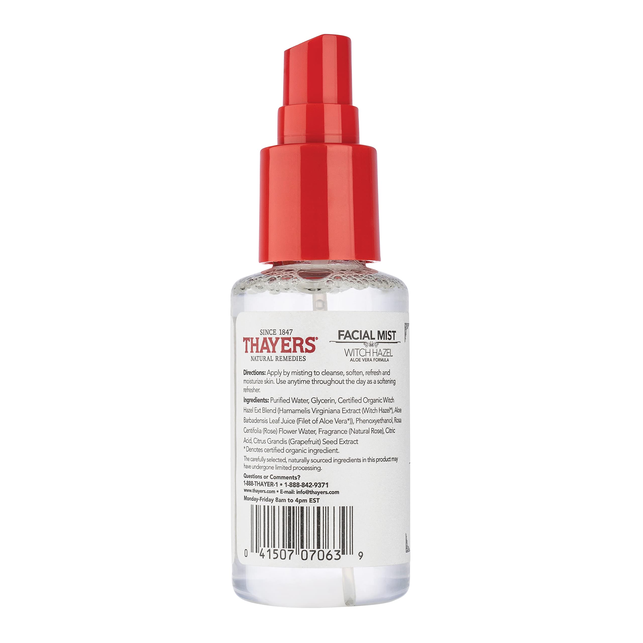 Thayers Trial Size 3 oz bottle ready for travel.