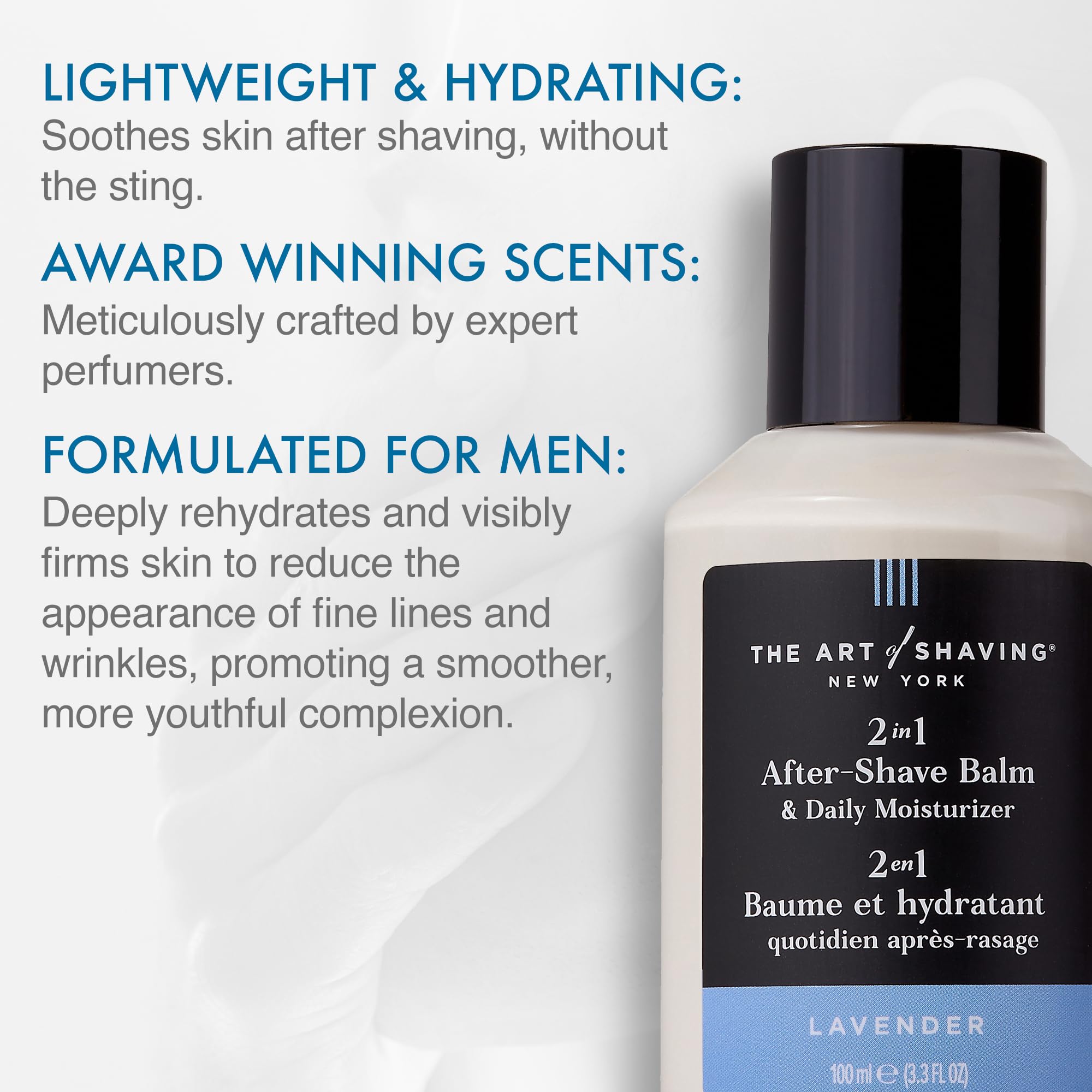 The Art of Shaving balm packaging on a clean surface for premium grooming