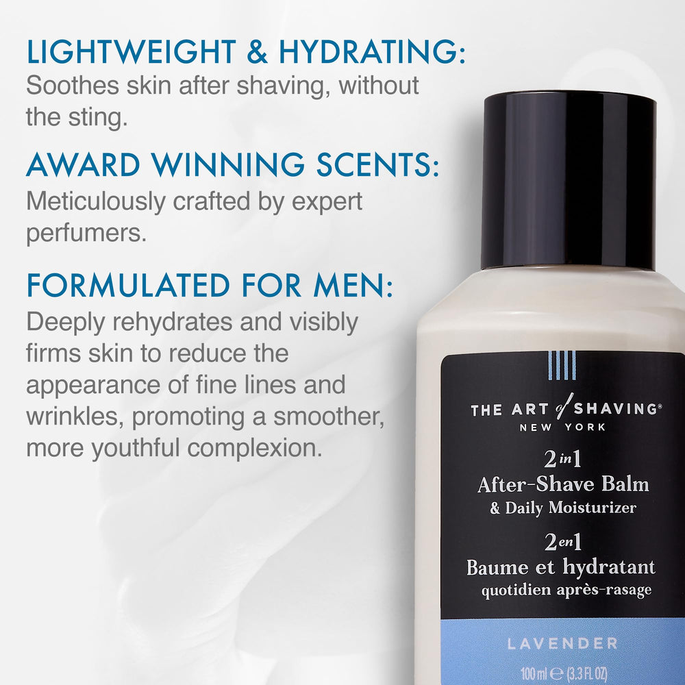 The Art of Shaving balm packaging on a clean surface for premium grooming