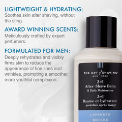 The Art of Shaving balm packaging on a clean surface for premium grooming