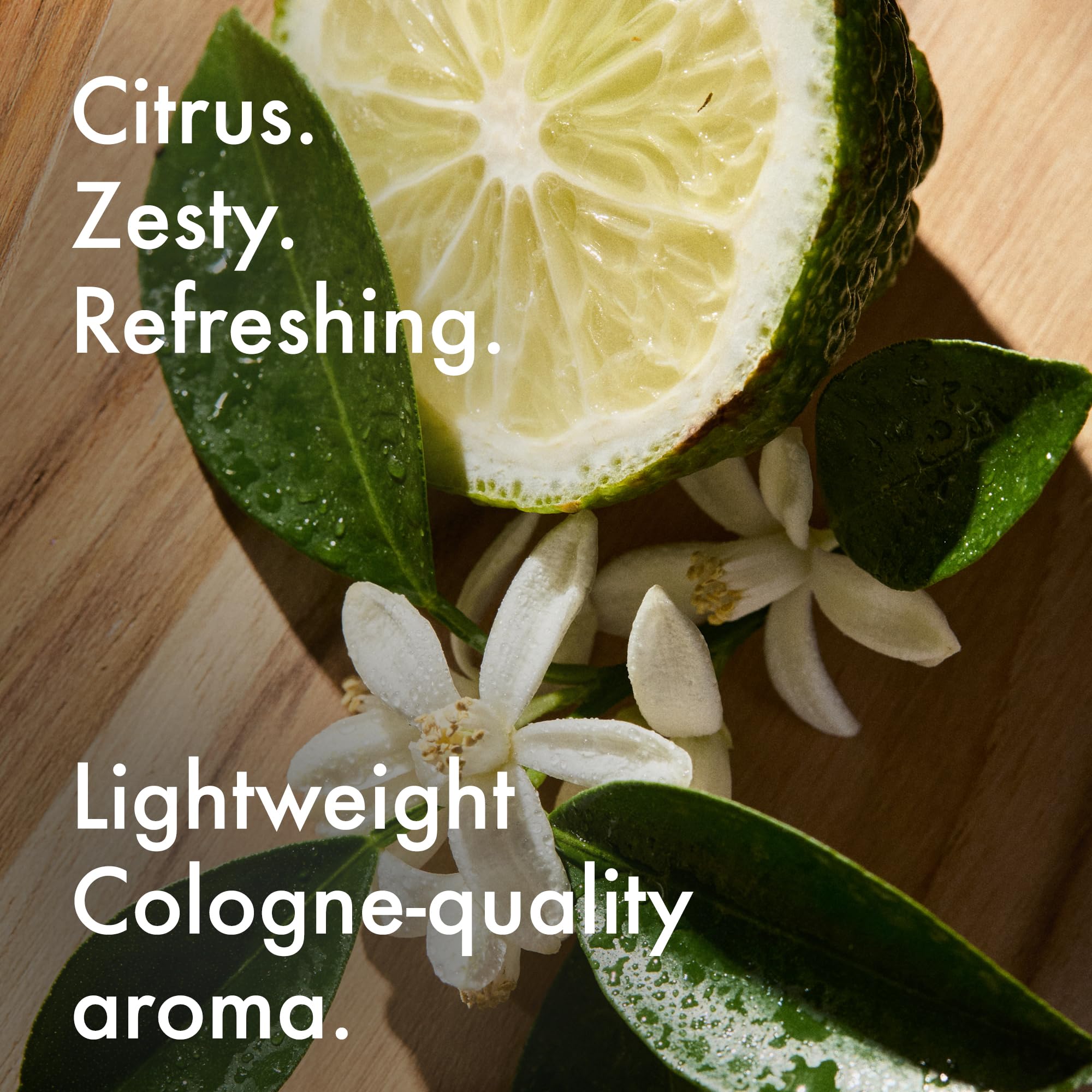 Non-dyed, alcohol-free composition communicates skin-safety.