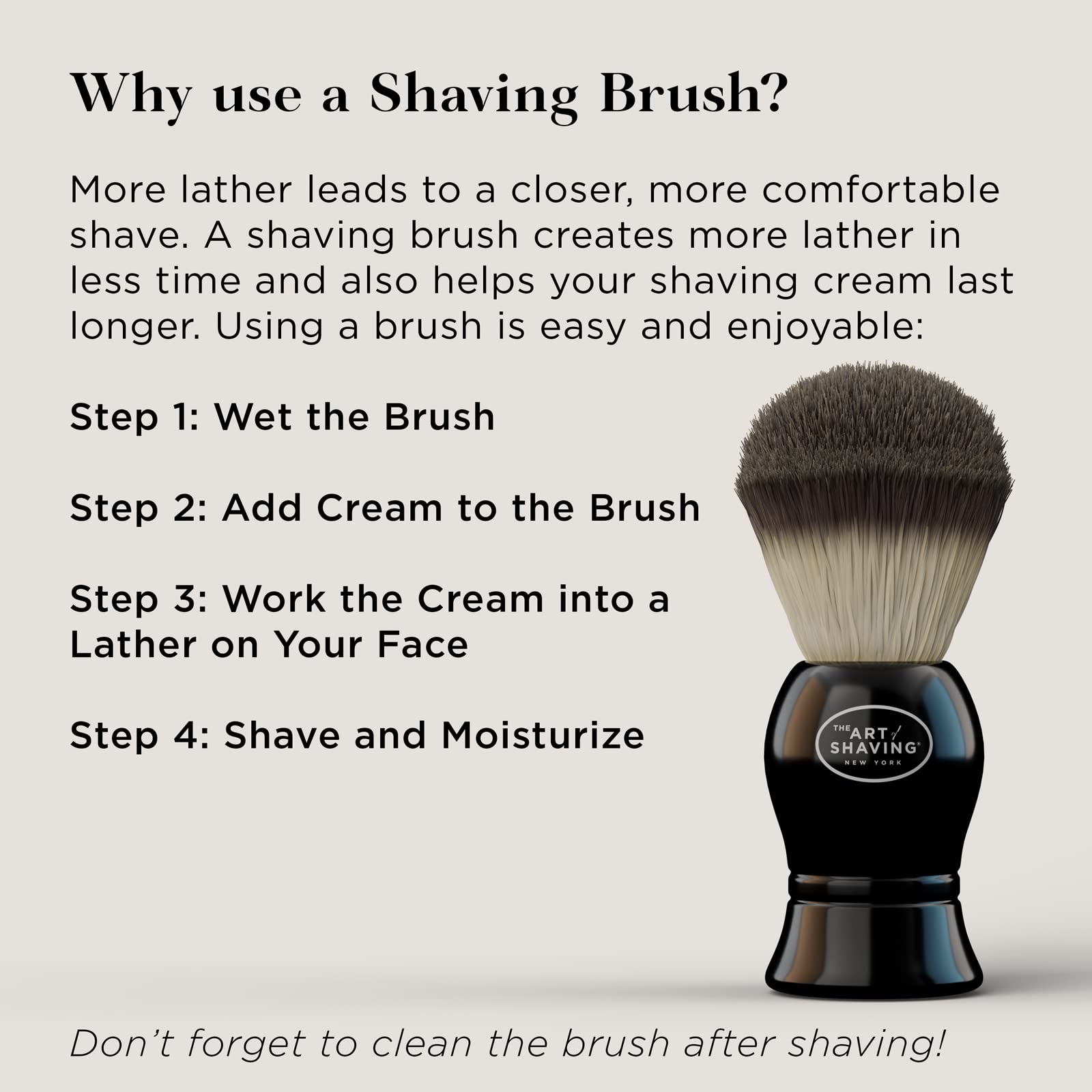 The Art of Shaving sandalwood shaving cream tube is safe for sensitive skin
