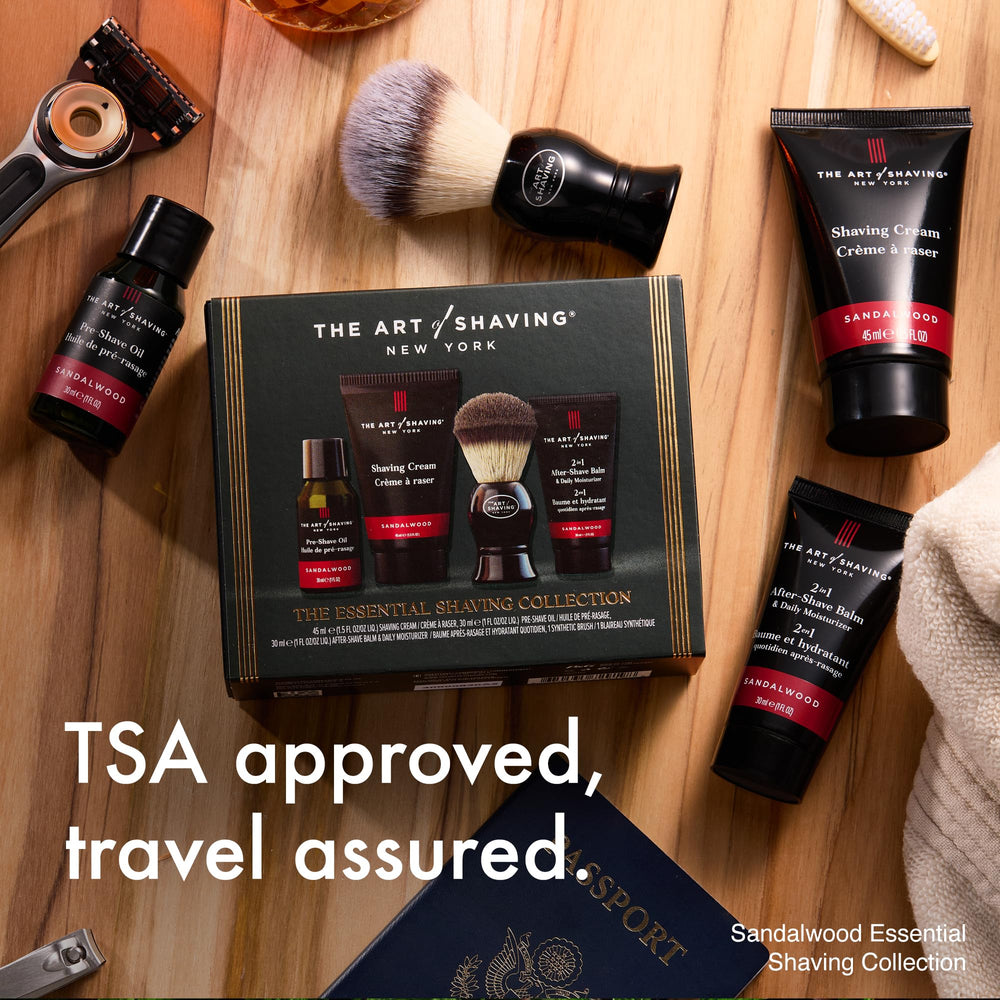 The Art of Shaving Sandalwood shaving brush with premium grip