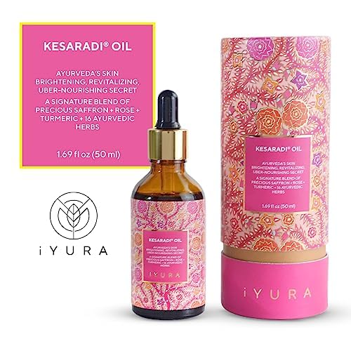 The Ayurveda Experience Kesaradi dropper releasing precise drops for moisturized skin.