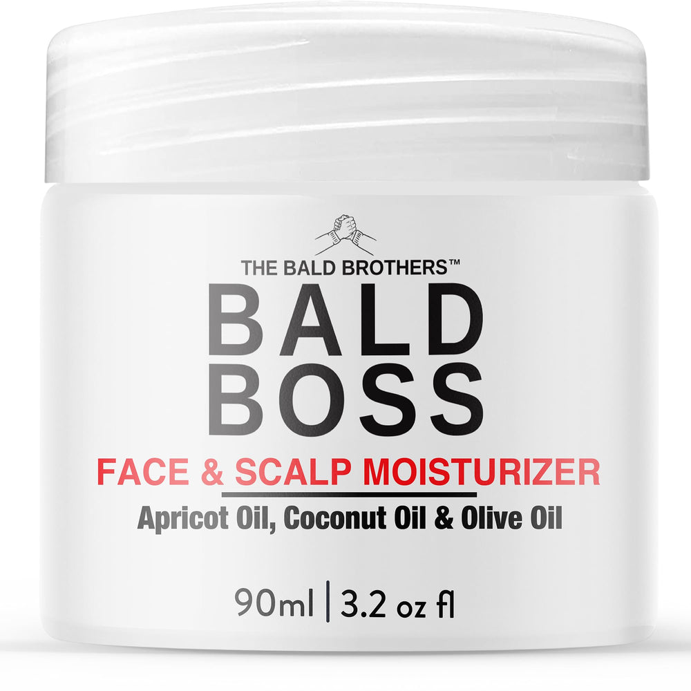 The Bald Brothers bald head moisturizer bottle delivering quick fragrance-free hydration