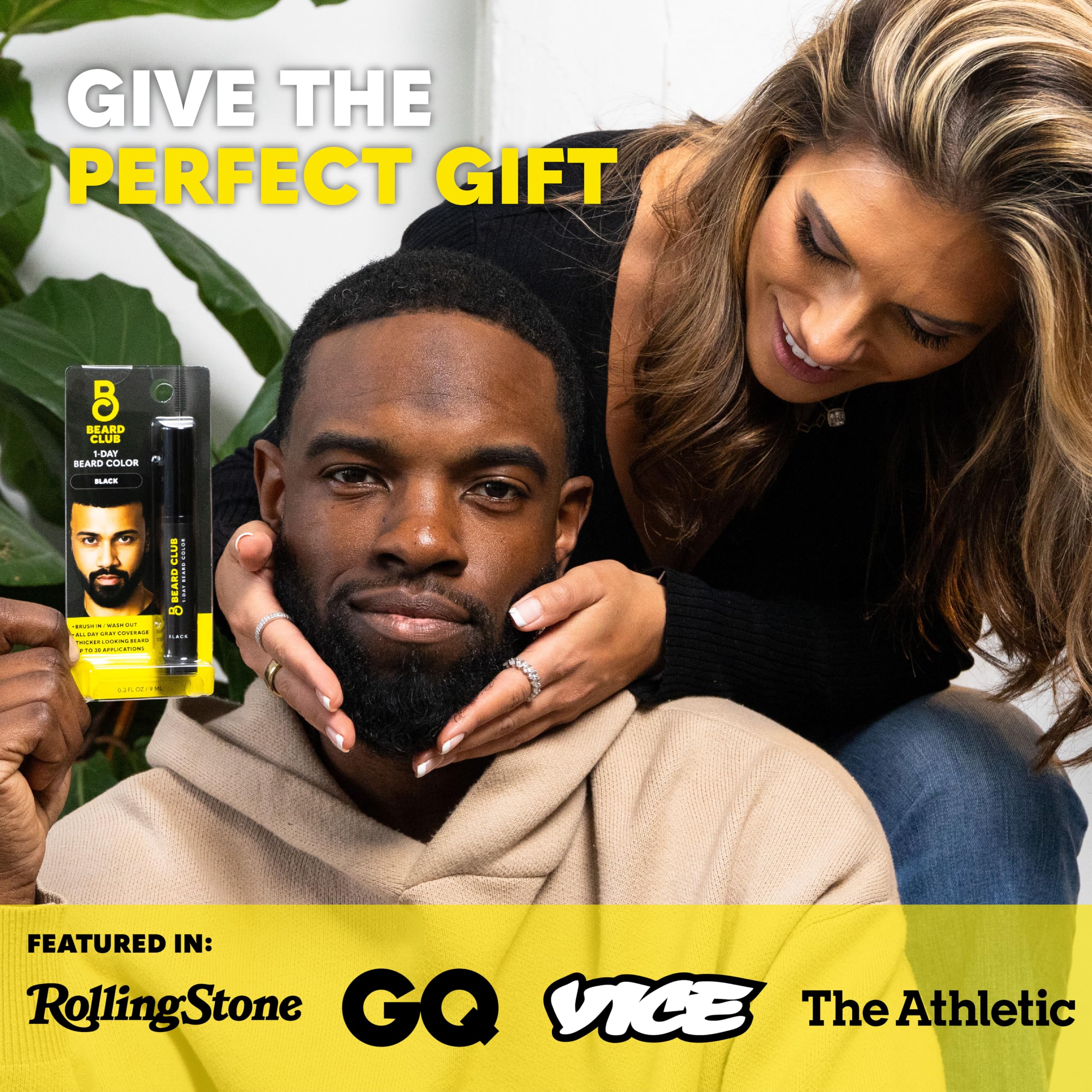 The Beard Club ammonia-free formula blends with natural hair for a soft tint