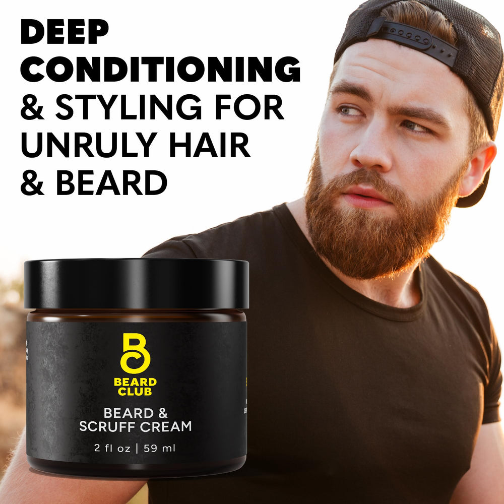 The Beard Club Biotin Beard Cream close-up of rich creamy texture.