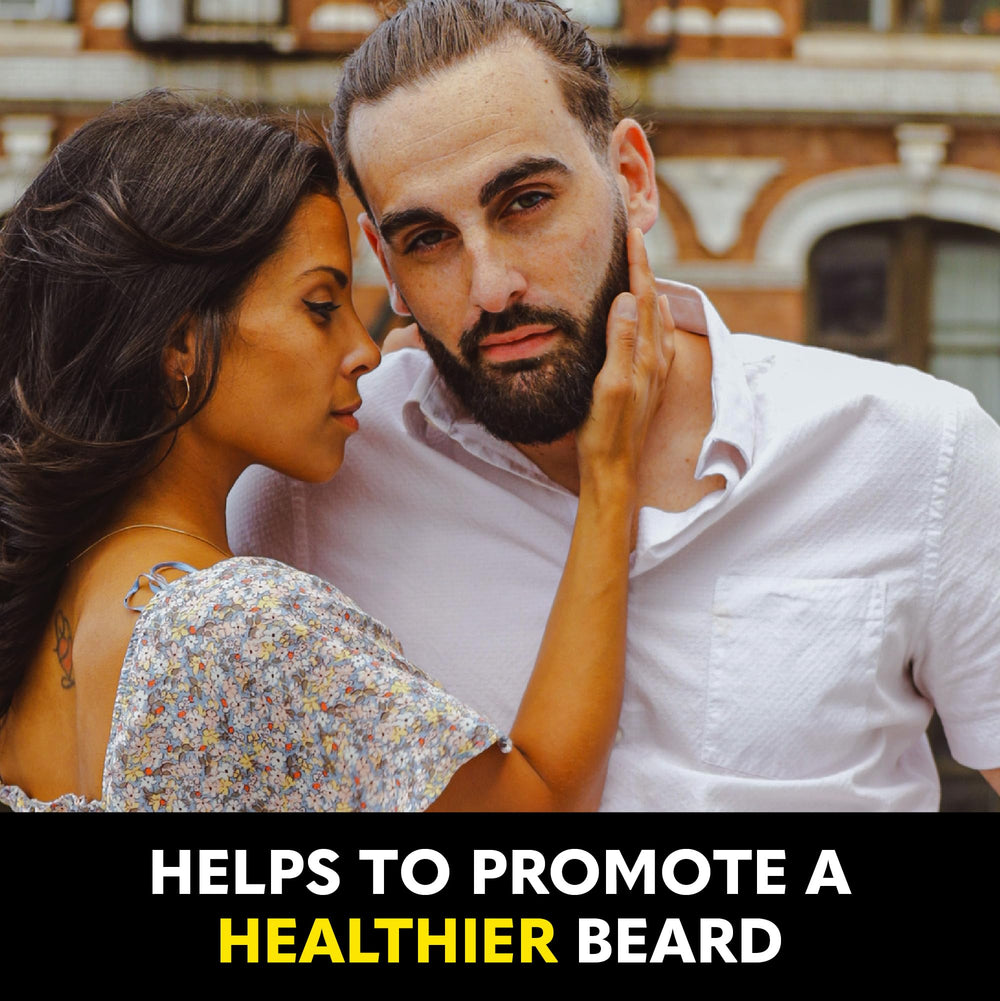 The Beard Club Biotin Beard Cream texture being non-greasy and non-oily.