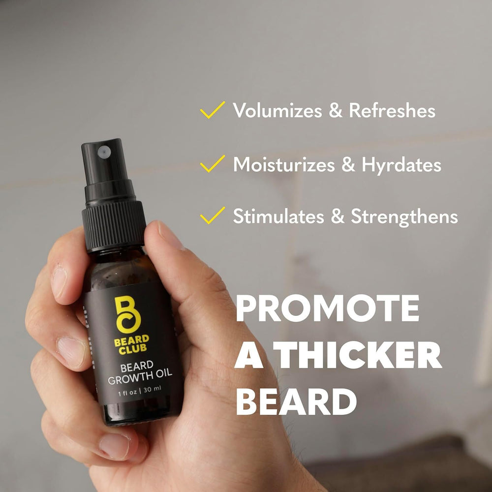 Shiny, well-groomed beard after using The Beard Club growth oil.