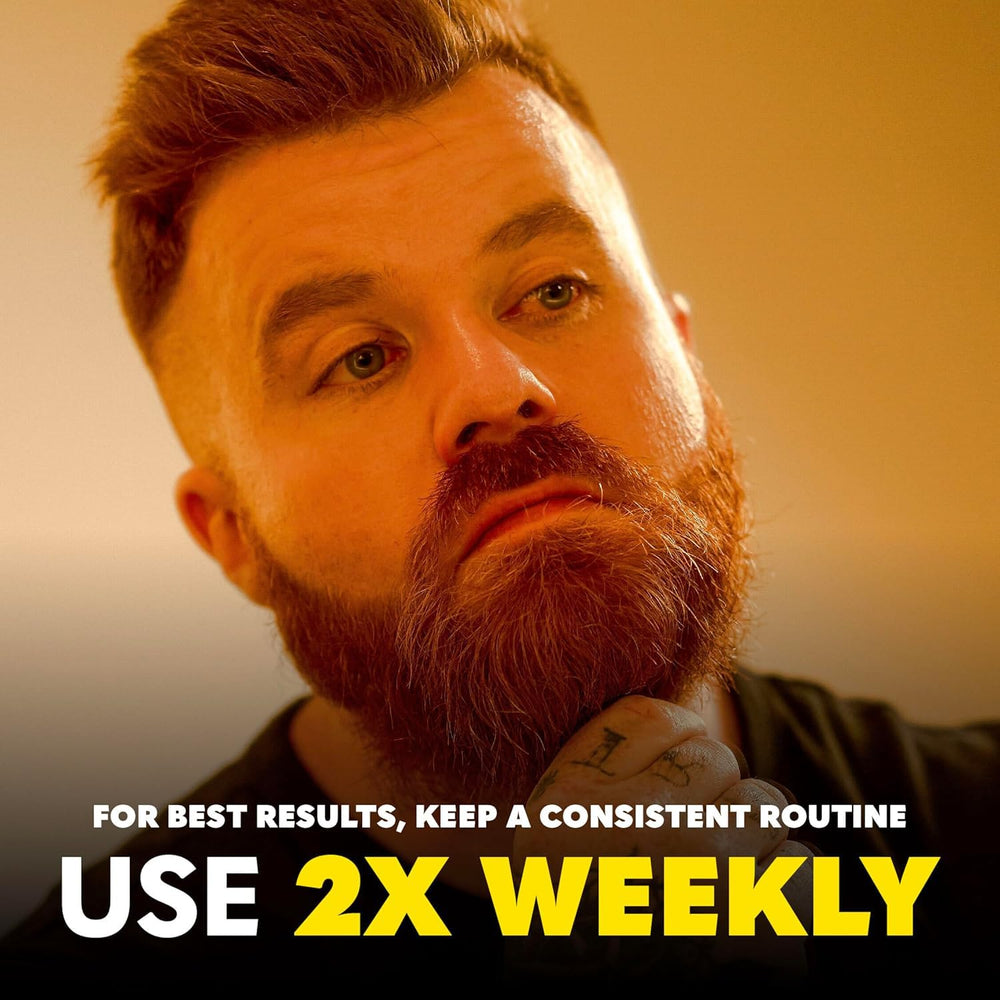 The Beard Club derma roller side-handle reveals ergonomic design for confident, steady use.