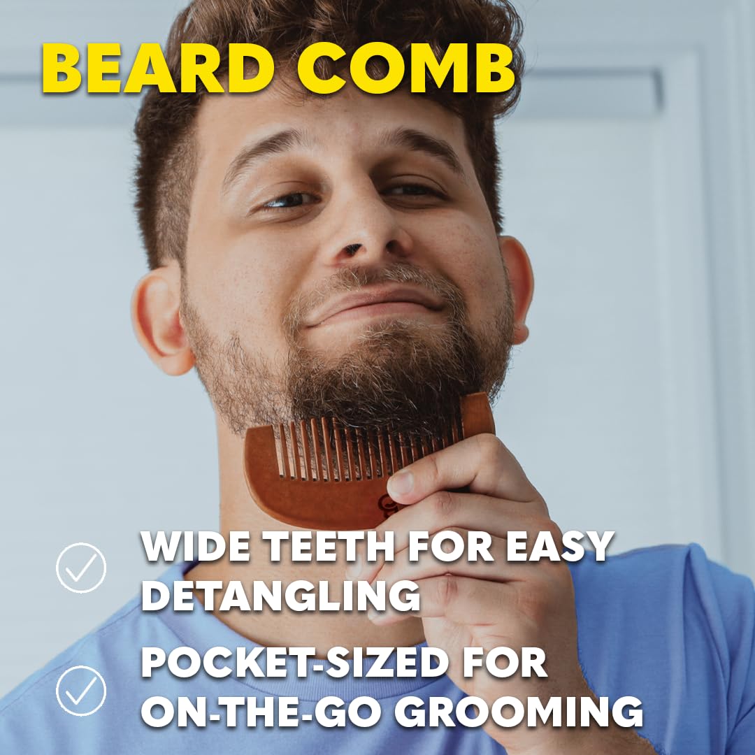 The Beard Club Beard care routine image showing product lineup for daily use.