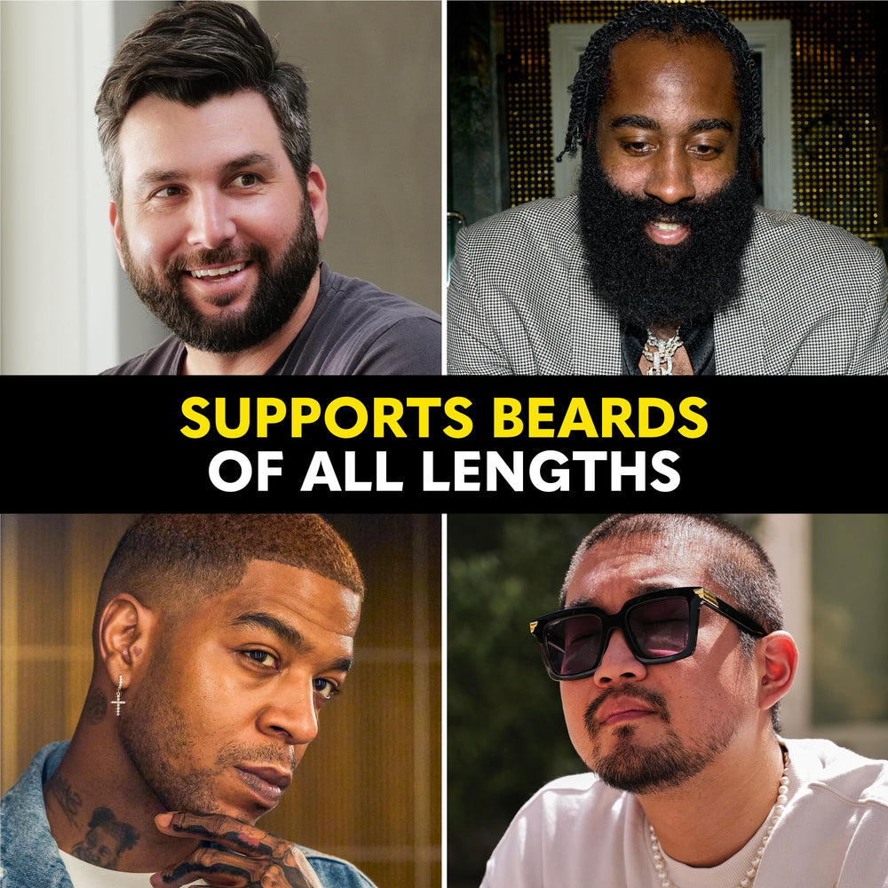The Beard Club moisturizes dry skin under beard.