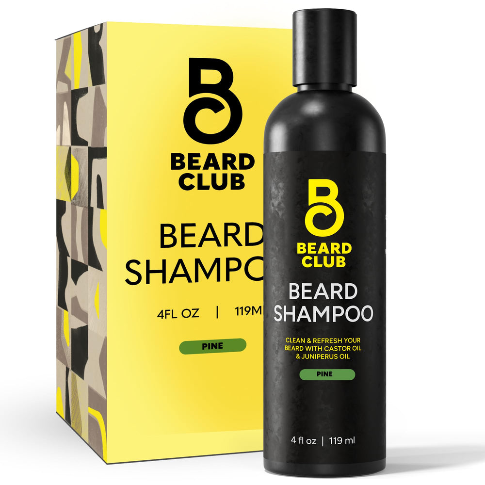 The Beard Club Original Premium Beard Shampoo bottle for a clean, nourished beard.