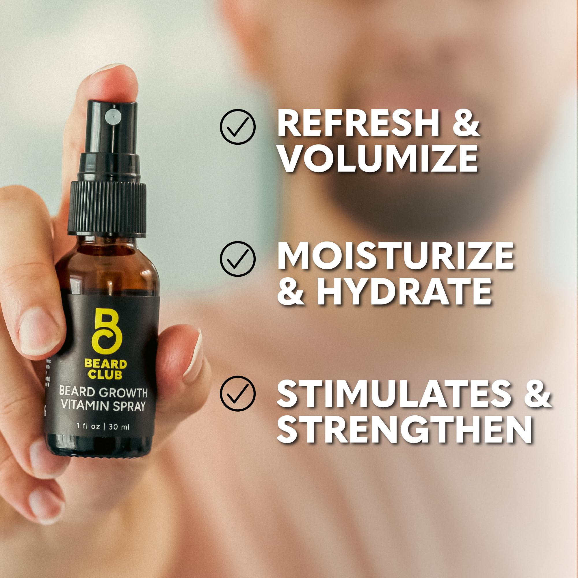 Beard Club Growth Oil provides even distribution through beard.