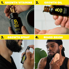 Beard Club Vitamin Spray bottle hydrates and refreshes beard.