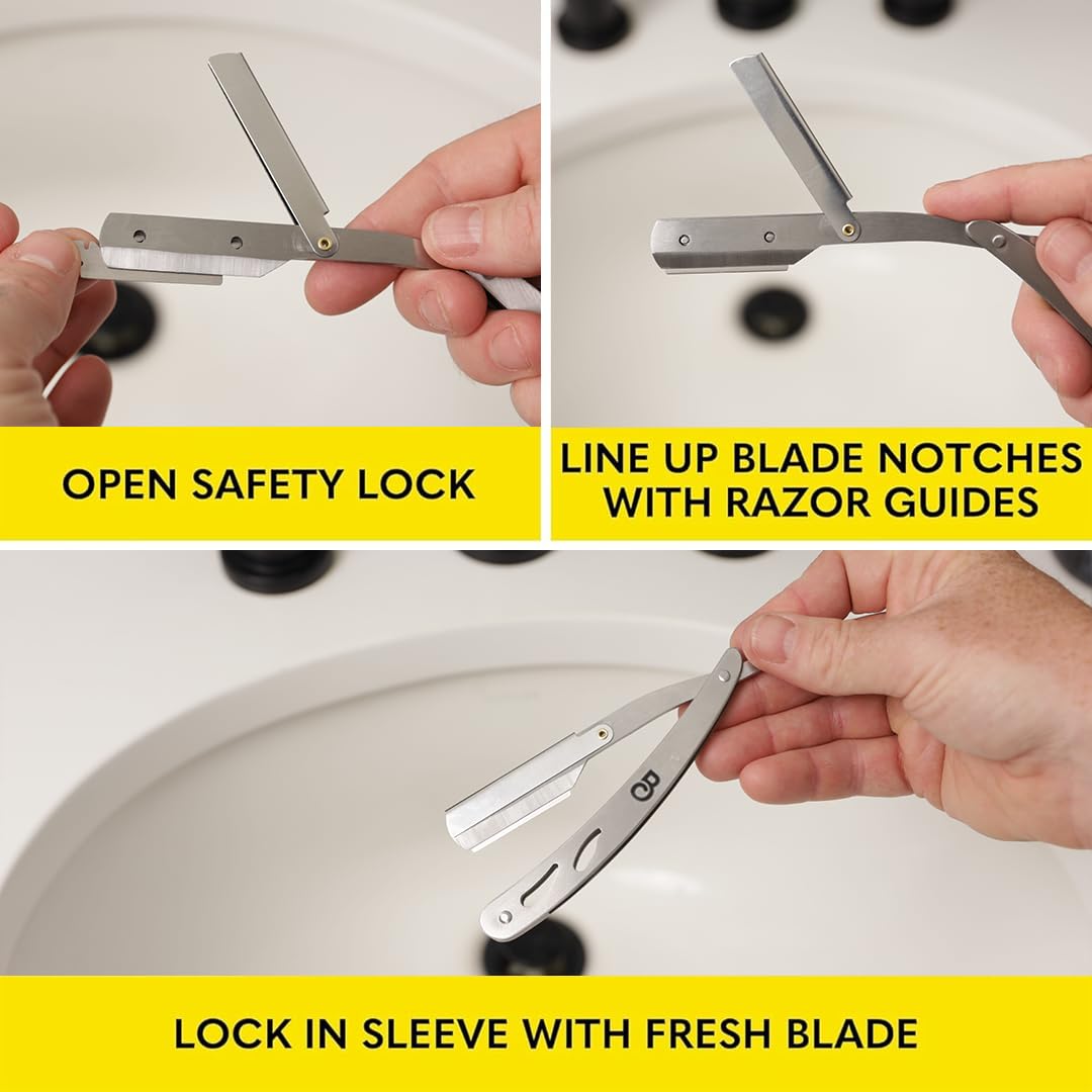 The Beard Club stainless steel blades ensure durability and long-lasting performance.