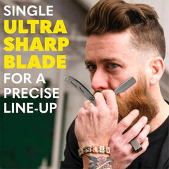 The Beard Club kit includes five replaceable blades for consistent sharpness.