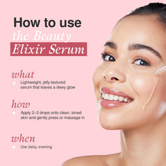 The Beauty Elixir – aplicación manual para rutina nocturna de cuidado.