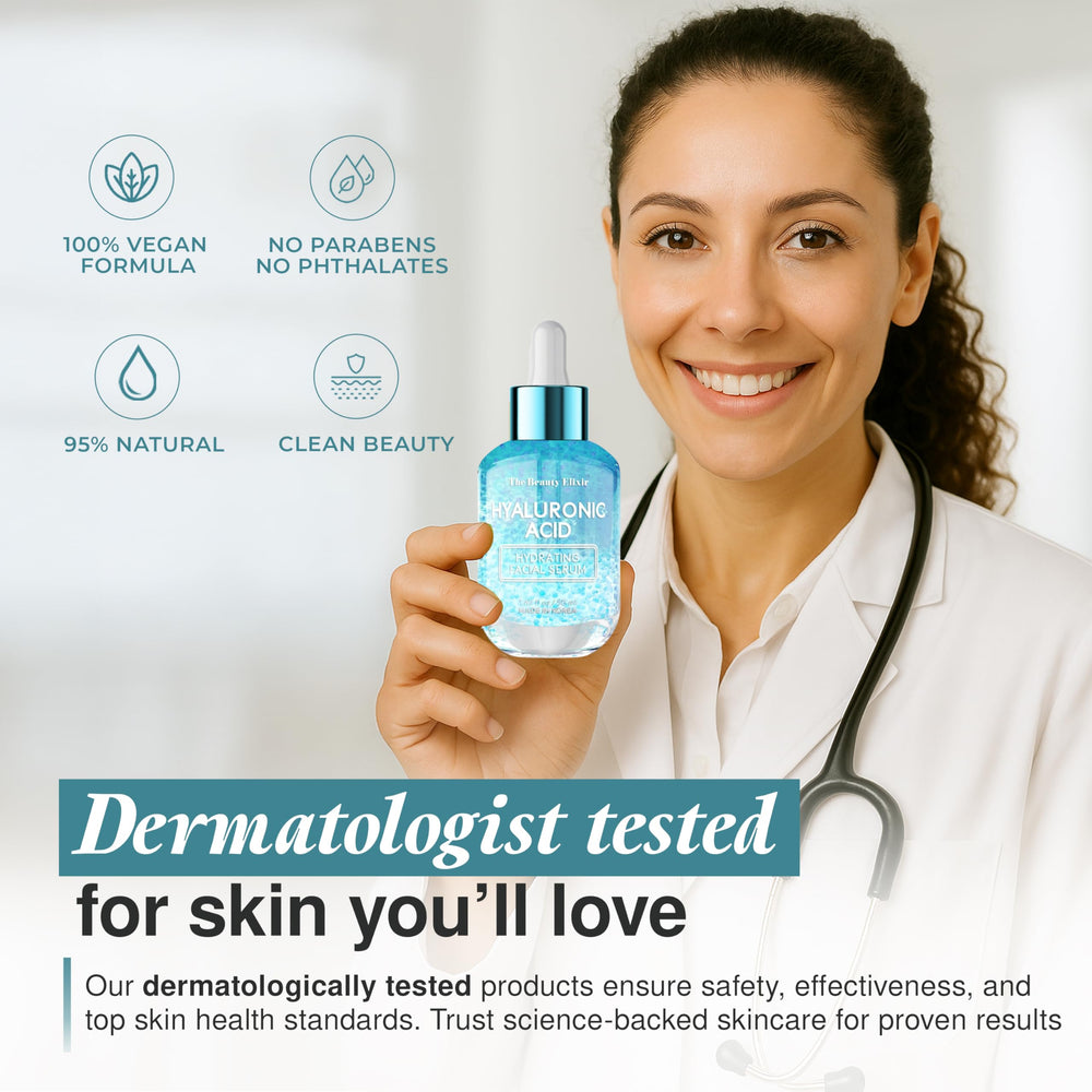 The Beauty Elixir Serum ofrece un brillo suave y natural en la piel.
