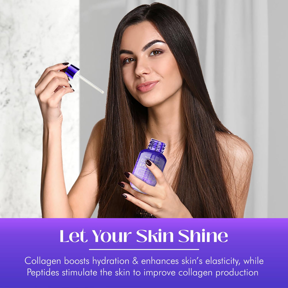 Envase de 50 ml de The Beauty Elixir, presentación premium.