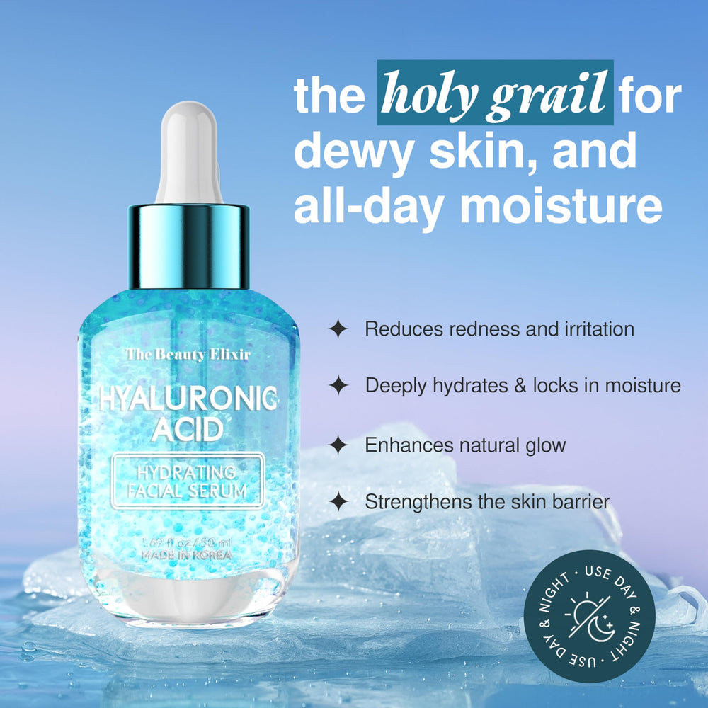 The Beauty Elixir Serum enfocado en textura ligera para aplicación facial diaria.