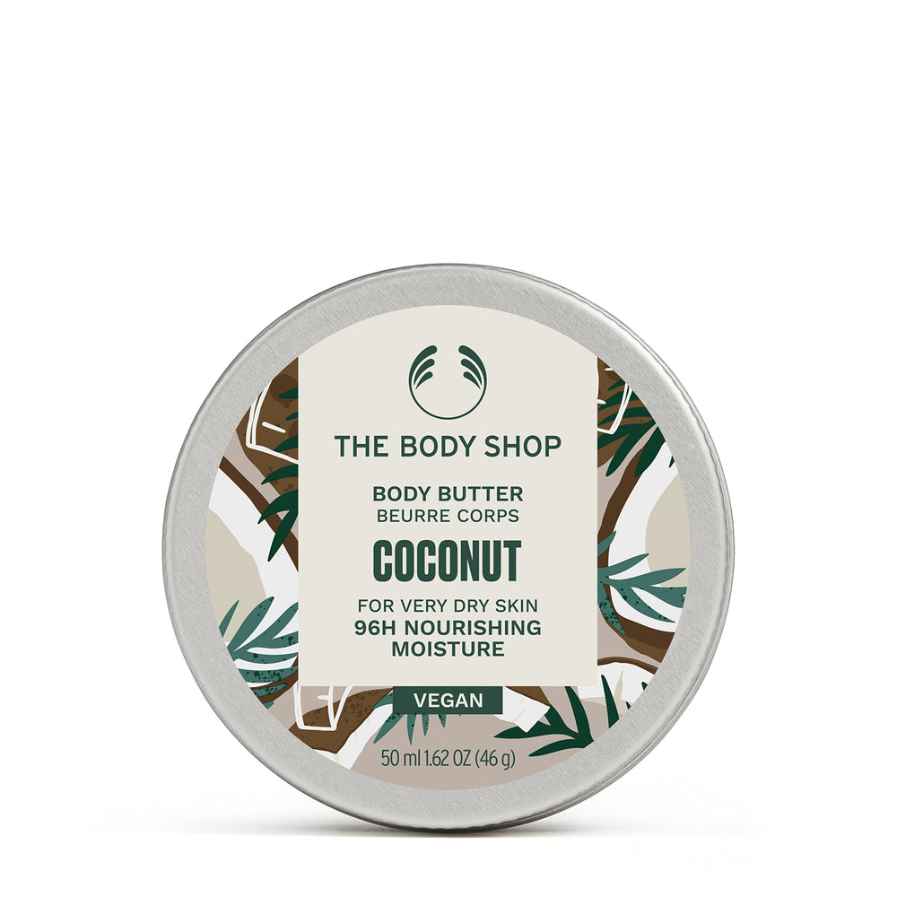 The Body Shop Manteca coco, envase de 48 g, hidratación diaria.