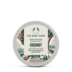The Body Shop Manteca coco, envase de 48 g, hidratación diaria.
