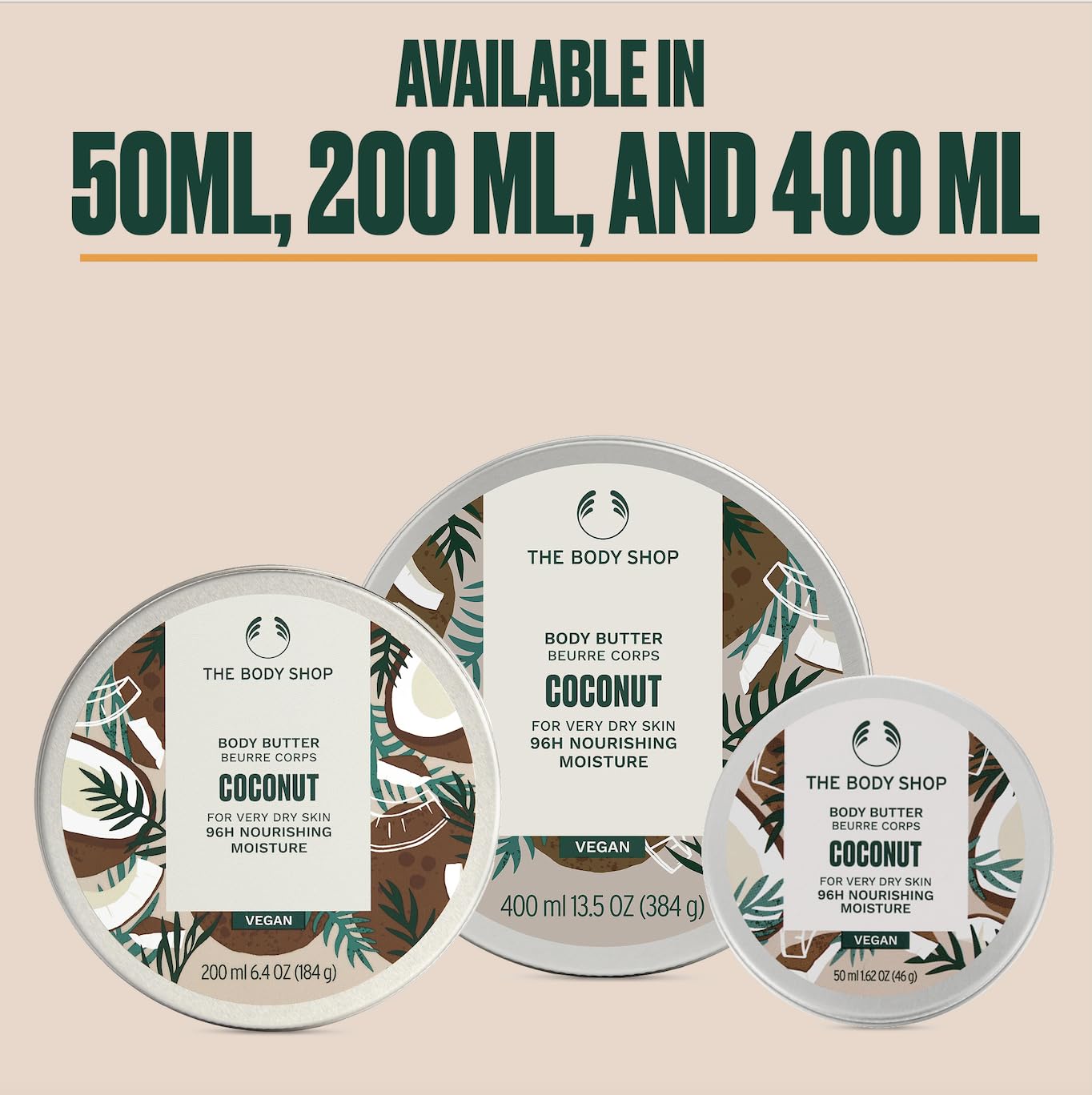 The Body Shop Coconut Body Butter vegan formula supports a mindful daily routine