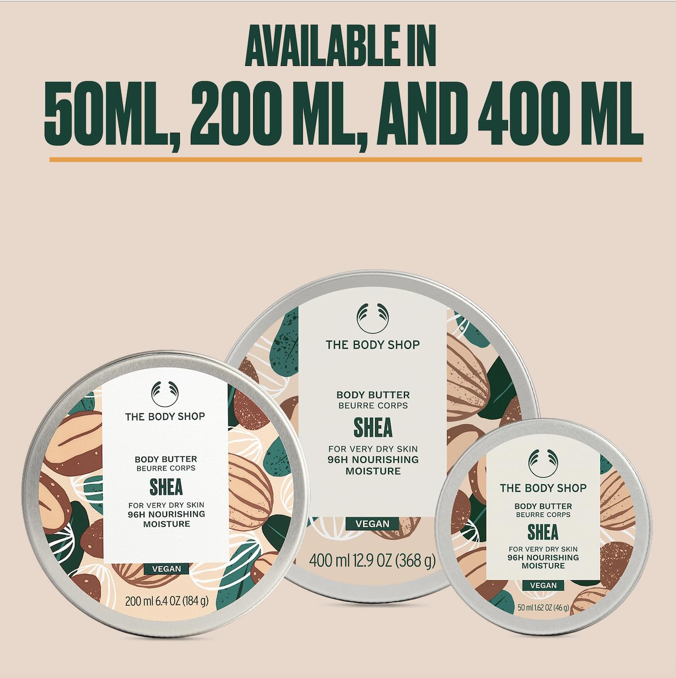 The Body Shop Shea Body Butter textura no grasa, absorción rápida para uso diario