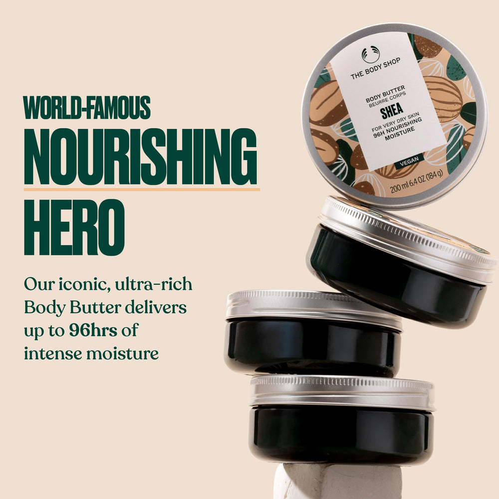 The Body Shop Shea Body Butter textura cremosa, sensación suave y confortable